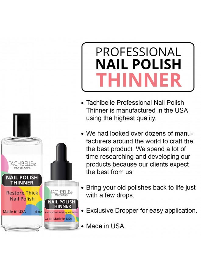 Tachibelle - Tachibelle Nail Polish Thinner - Bring your old polishes back to life (Refill Size Kit) - Image 1