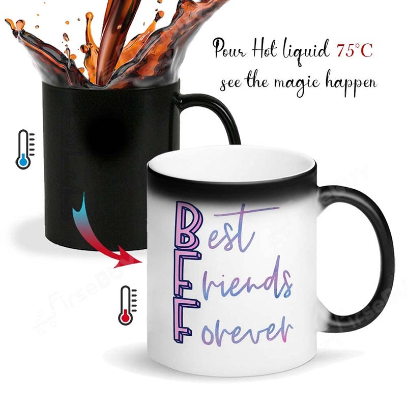 FirseBUY Friends Magic Mug BFF Best Friends Forever Printed Ceramic 11 Oz Coffee Cup Gift for Girls and Boys Men and Women - Image 2