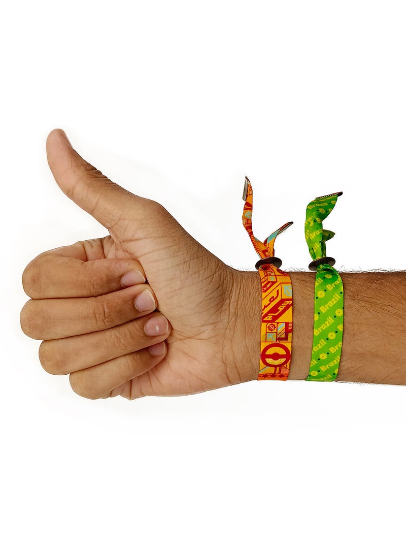 فيفا سوار معصم نايلون رسمي FIFA – كأس العالم قطر 2022، البرازيل، مقاس واحد قابل للتعديل - Image 3