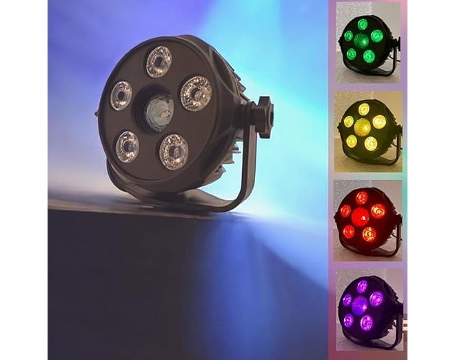HEADLY Mini DJ Par Disco Light with 6 LEDs – Perfect for Indoor Use, Home Decor, Diwali, Mandir, and Festival Celebrations - Image 1