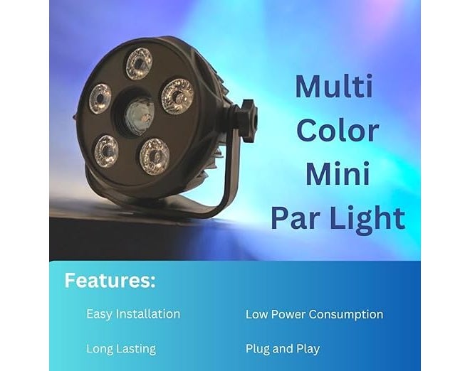 HEADLY Mini DJ Par Disco Light with 6 LEDs – Perfect for Indoor Use, Home Decor, Diwali, Mandir, and Festival Celebrations - Image 5