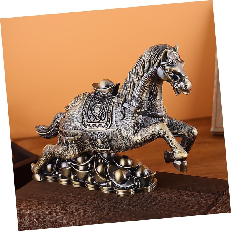 Ceramic Horse Design Ashtray With Lid For Home Office Desktop Decoration - Image 4
