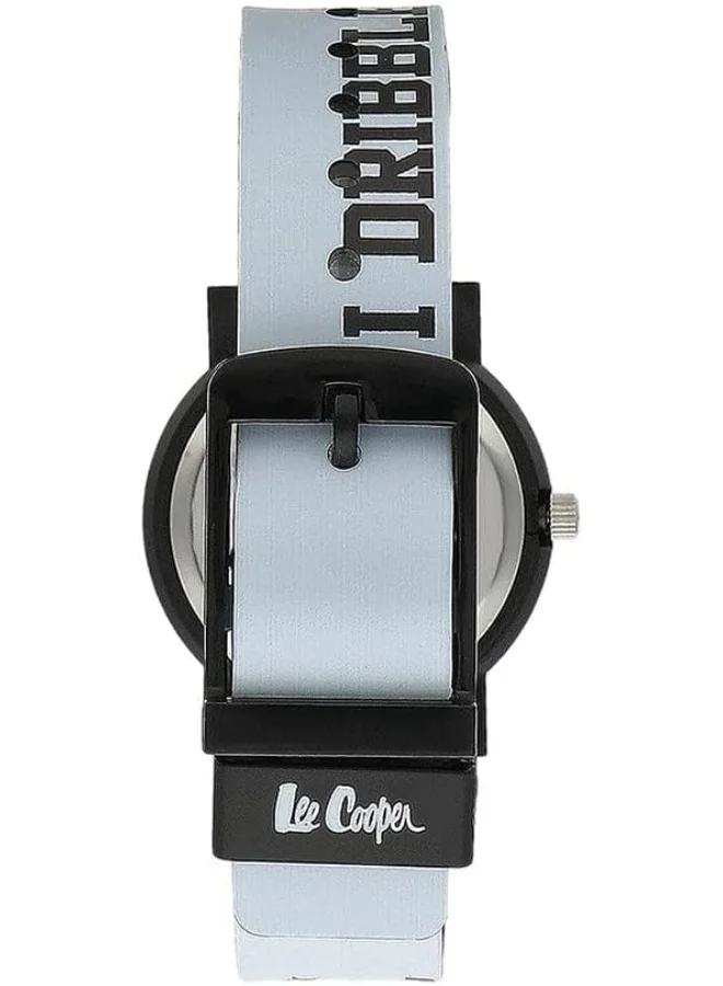 لي كوبر Lee Cooper Kids PC21S Movement Watch, Analog Display and Silicone Strap - LC.K.2.653, White