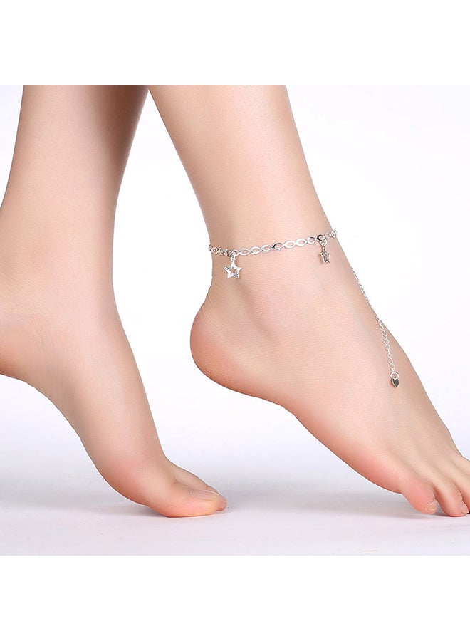 Fashion Heart Pendant Anklet Bracelet Letter Set - Image 4