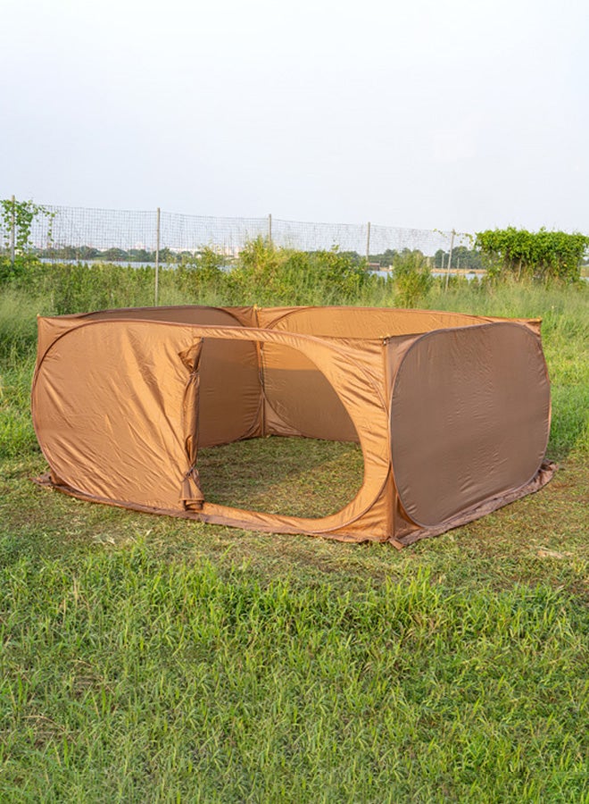 AL SANIDI Nylon windbreak for trips, Camping Curtain, Sandy, Size 320*320*150Cm - Image 2