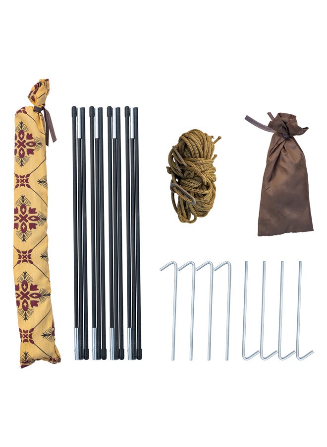 AL SANIDI Nylon windbreak for trips, Camping Curtain, Sandy, Size 320*320*150Cm - Image 4