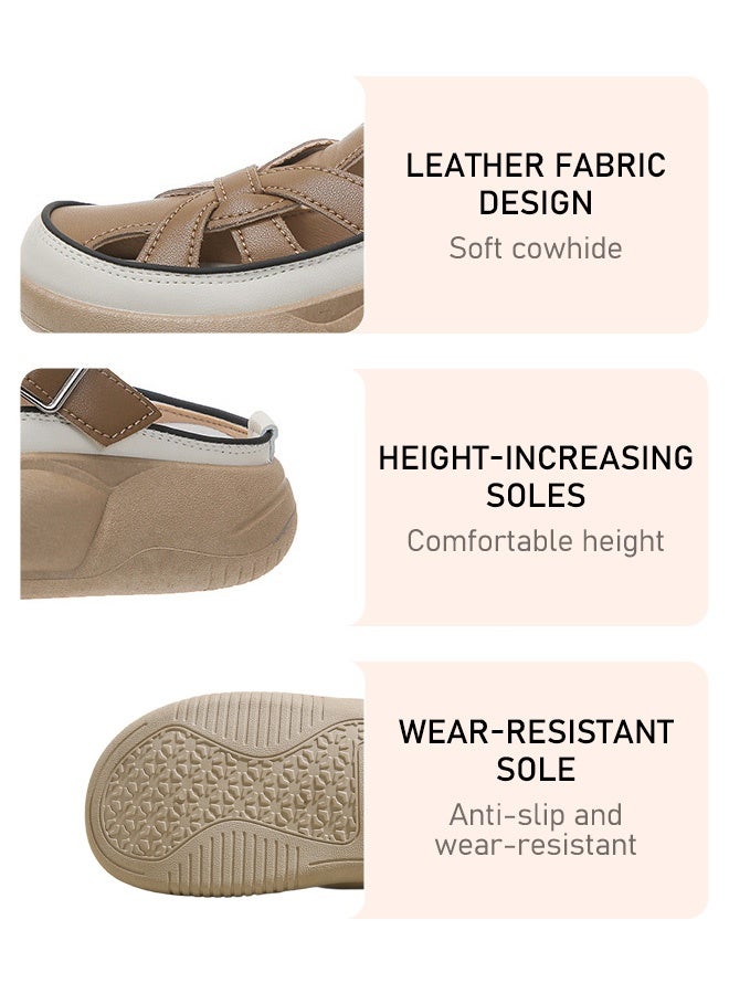 Women's sandals for fitness, running, walking, and casual wear - stylish, lightweight, breathable, anti-slip, comfortable, height-increasing, and soft. - Image 5