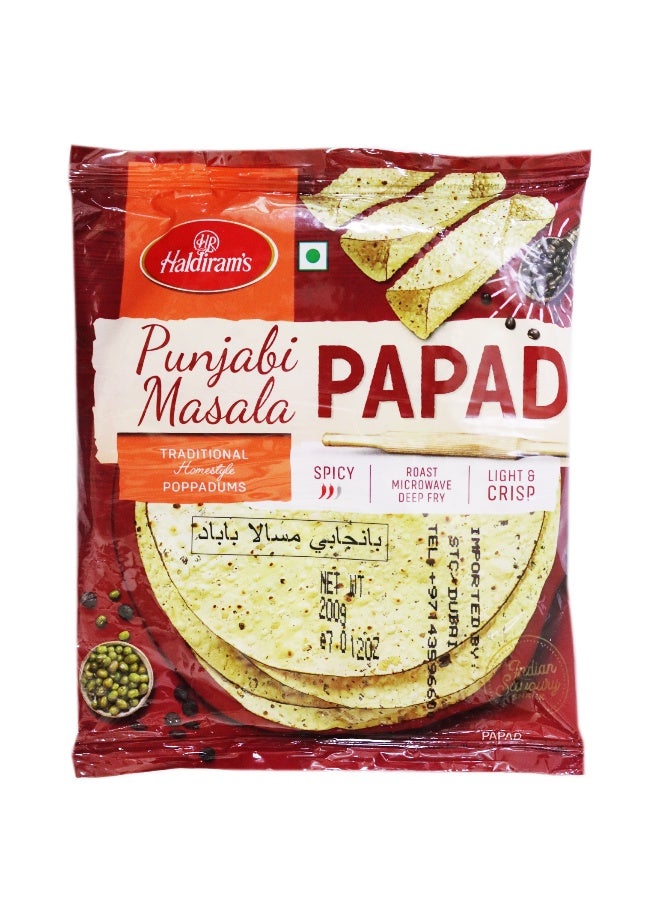 Haldiram's Punjabi Masala Papad 200Gm - Image 1