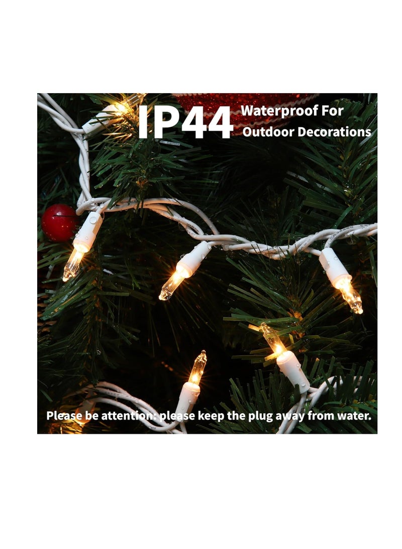 general Lights 100 Count Clear White Wire UL Certified Connectable Warm White String Lights for Christmas Tree,Garland,Home,Patio, Wedding,Party,Festival Decor - Image 4