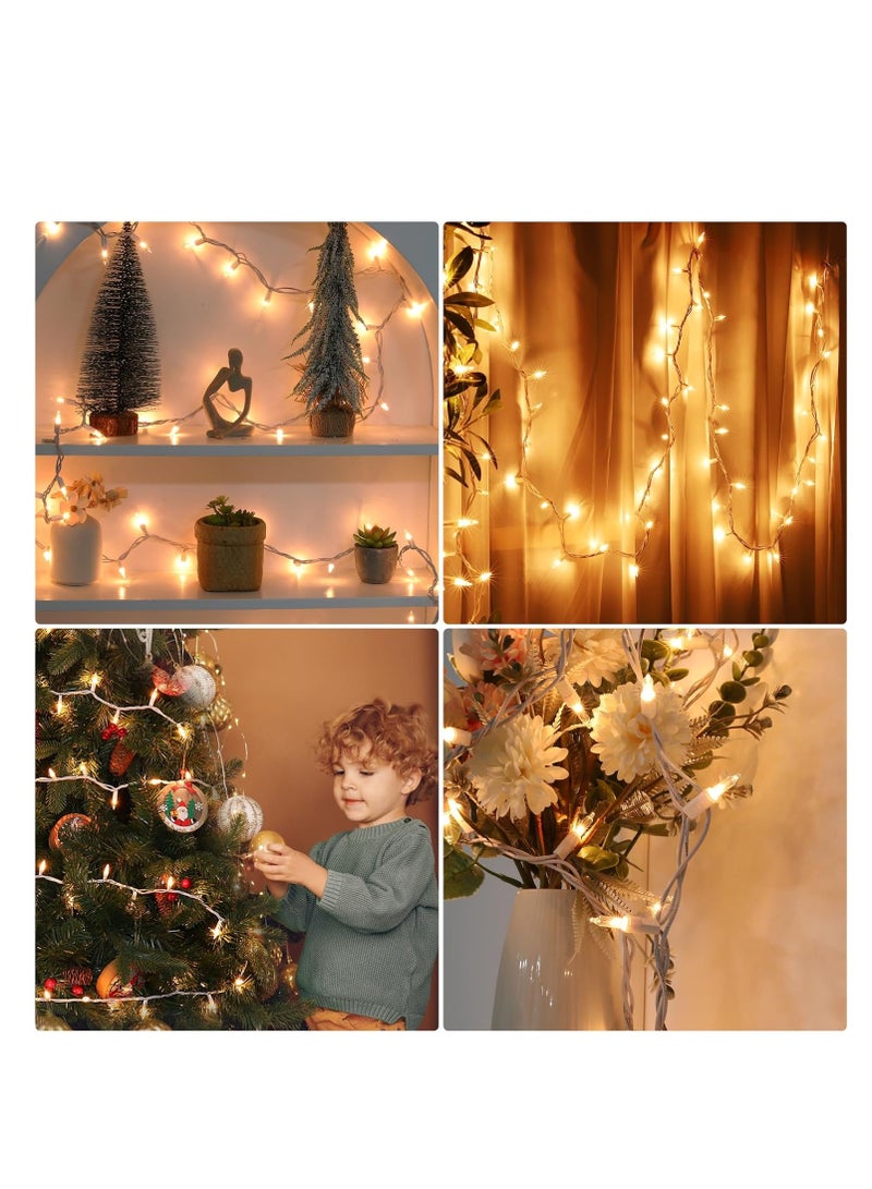 general Lights 100 Count Clear White Wire UL Certified Connectable Warm White String Lights for Christmas Tree,Garland,Home,Patio, Wedding,Party,Festival Decor - Image 5