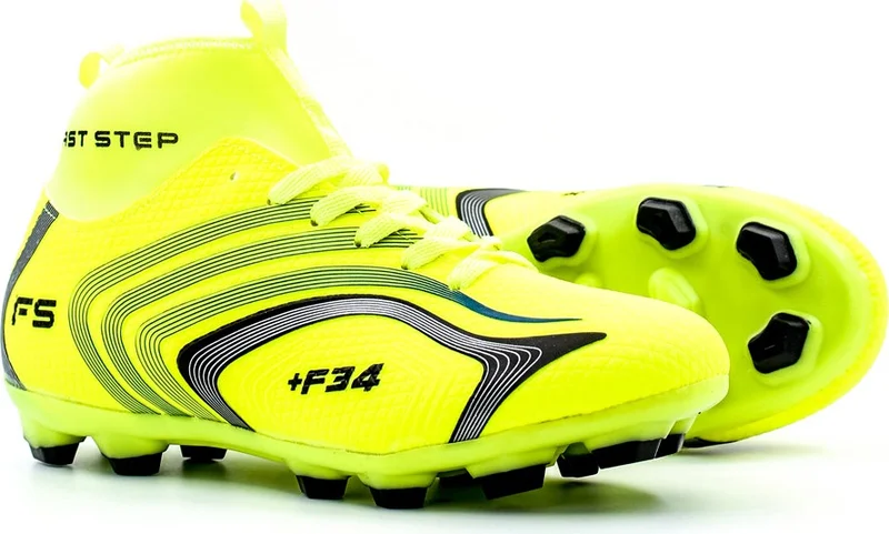 فاست ستيب High Top Sock Cleats AstroTurf Football Sports Shoes 930XA034K