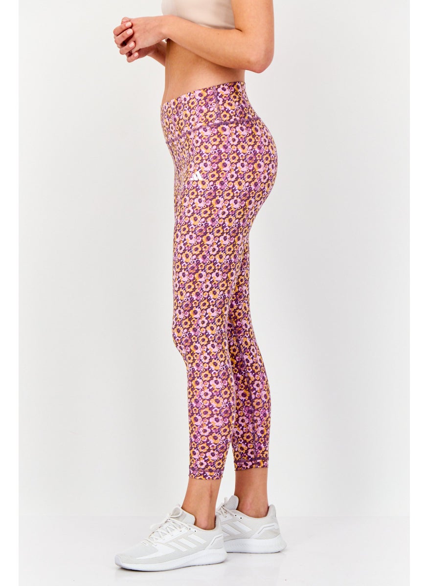 Adidas Women Tight Fit Training Leggings, Lavender  - Image 2