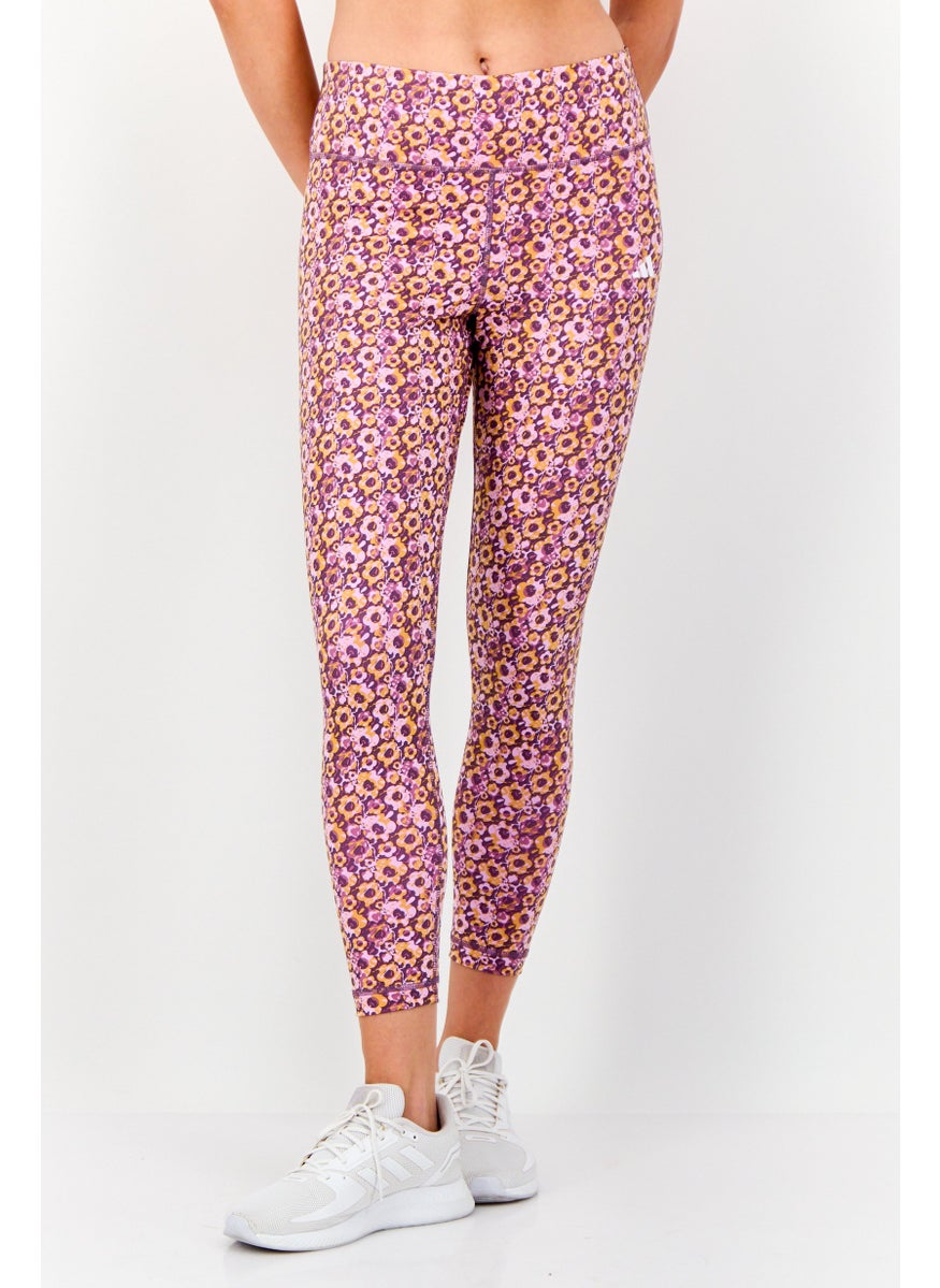 Adidas Women Tight Fit Training Leggings, Lavender  - Image 1