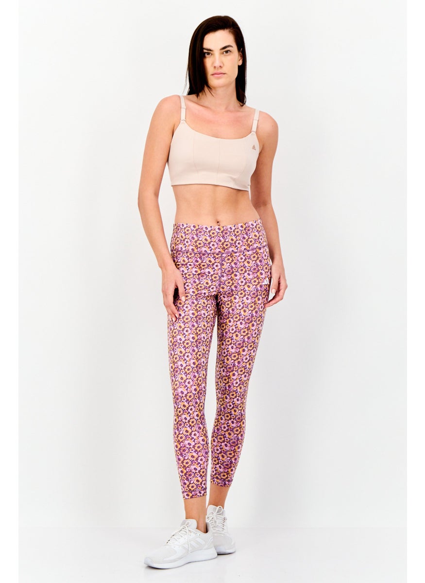 Adidas Women Tight Fit Training Leggings, Lavender  - Image 3