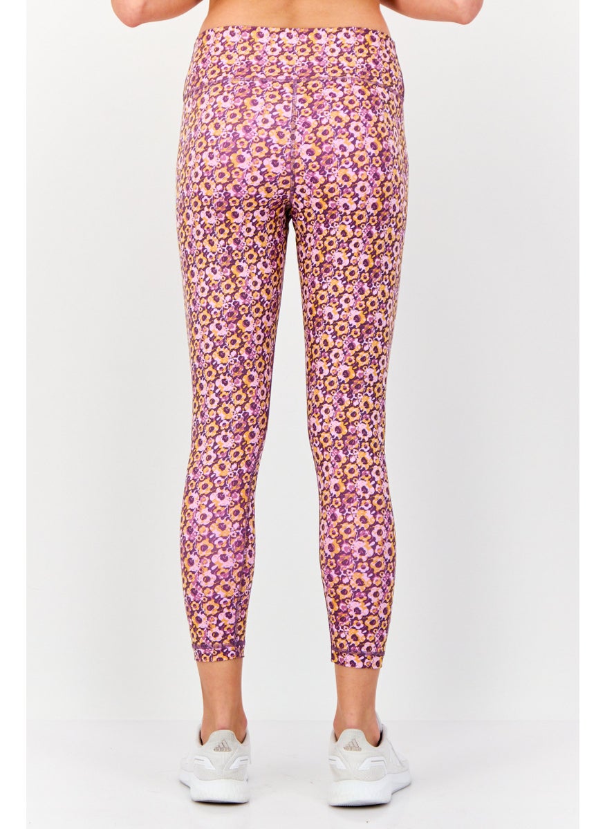 Adidas Women Tight Fit Training Leggings, Lavender  - Image 4