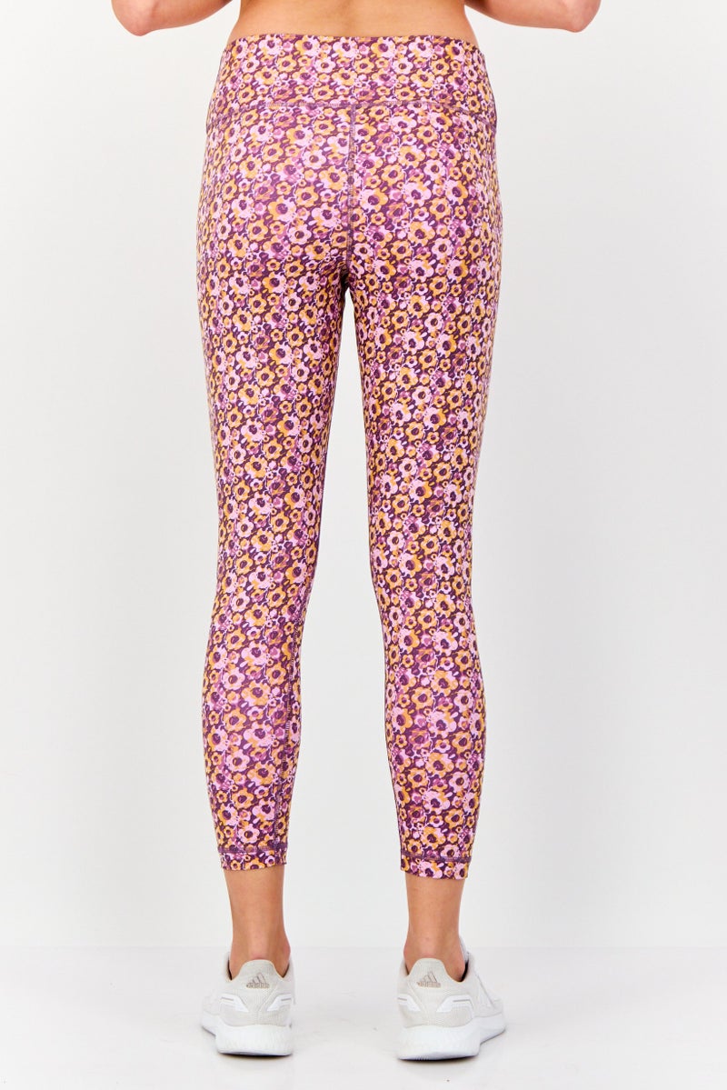 Adidas Women Tight Fit Training Leggings, Lavender - Image 4