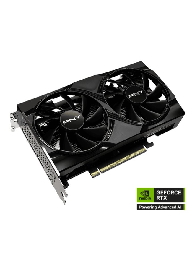 بي إن واي بطاقة الرسوميات GeForce RTX 5050 بسعة 8GB GDDR6، 2560 نواة CUDA، 128-بت، 2317/2572MHz تعزيز، مروحتين، تتبع الأشعة الجيل الرابع، DLSS 4 AI، HDMI 2.1، 3x DisplayPort 2.1b، شقين، 130W – NVIDIA Blackwell | VCG50508DFXPB1 - Image 2