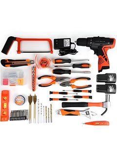LOOPITYS 45-piece Household Hand Tool Kit, Essential Household Hand Tool Kit, Plastic Tool Box with Storage Space, Hardware Hand Tool Kit, Household Combination Tool Kit, Repair Tool Kit  - Image 5