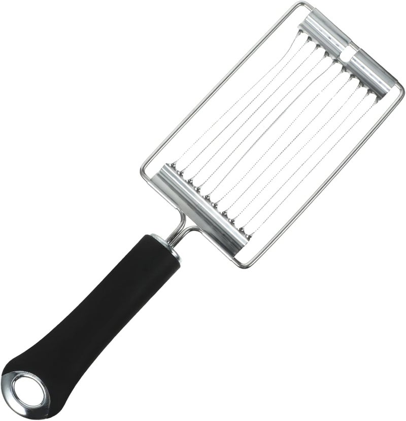 Jukmen New Tomato SlicerStainless Steel Eggs SlicerHandheld StRawsberry Slicer with Handle Multifunctional Knife with Stainless Steel Luncheon Cutter Separator Egg Hard - Image 2