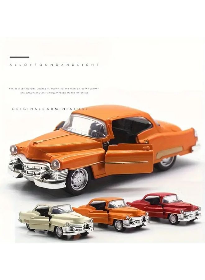 White 1 36 Scale Alloy Metal Classic Car Model Toy With Opening Doors Vintage Retro - Image 4