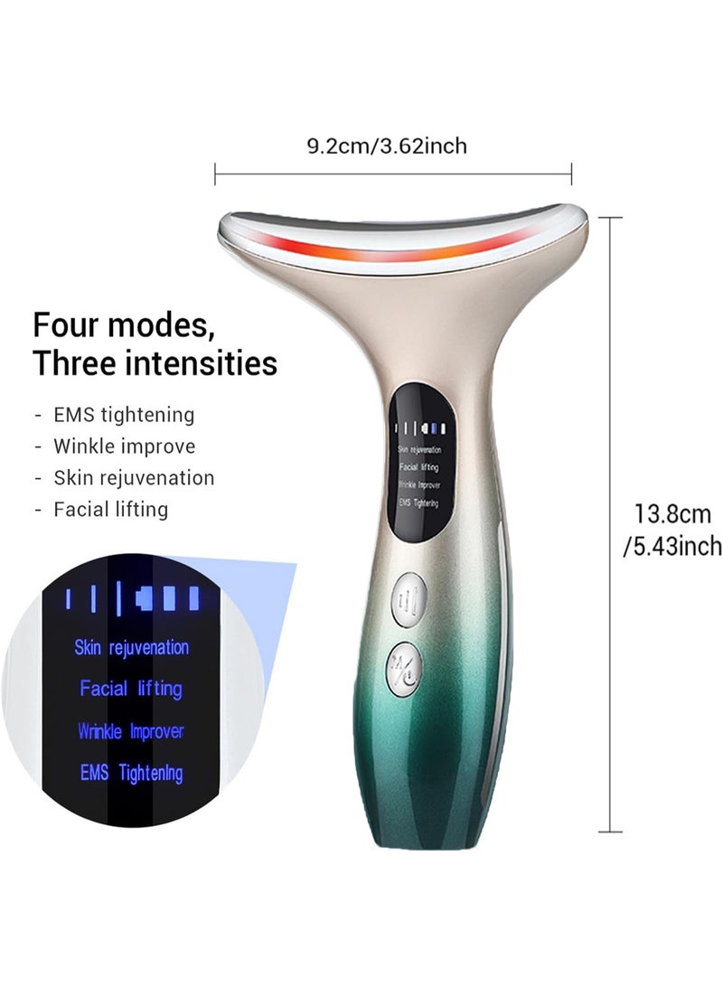 CMGTYYD. تدليك الوجه المحمول وأجهزة الرفع الكهربائية - نحت الوجه السيليكون الكهربائي مع EMS Microcurrent ، 45 درجة مئوية الحرارة ، 4 أوضاع LED والاهتزاز - مضاد للشيخوخة ، مضاد لتجاعيد تشديد الجلد للوجه والرقبة - Image 5
