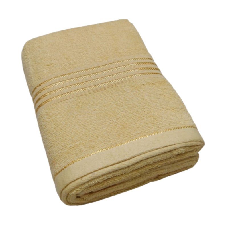 TRUEVELLI 100% Cotton Bath Towel 450 GSM (Size:Length:59 Inch X 150 cm ,Width:29 Inch X 74 cm) (Pack of 1 Piece) Skin Colour - Image 1