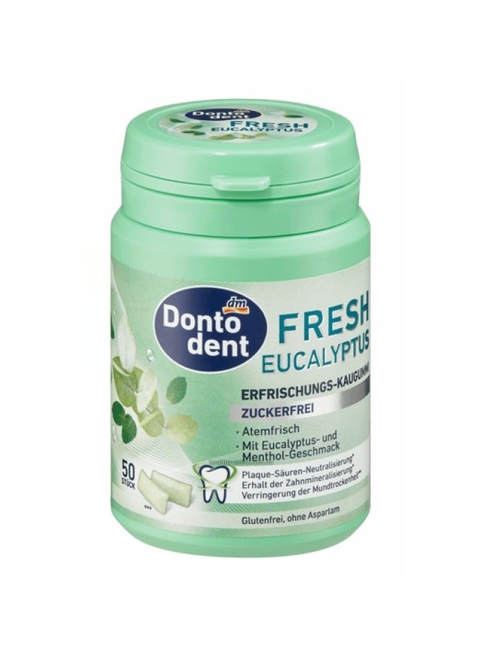 Dontodent Fresh Eucalyptus Chewing gum, 50 pcs