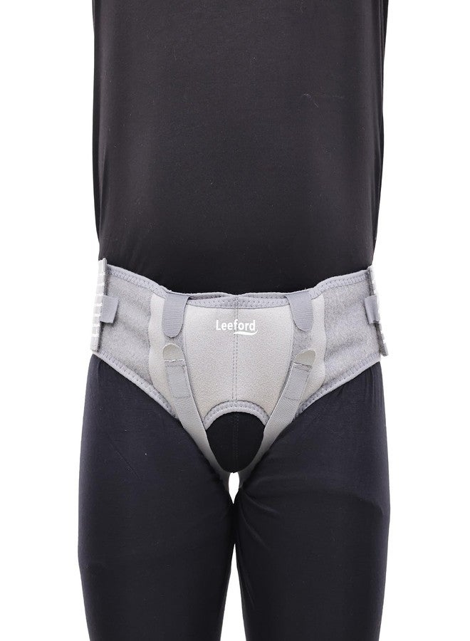 Leeford Hernia Belt for Men | Inguinal Hernia Support with Removable Pads | Adjustable, Soft & Breathable Pain Relief Belt – Size M - Image 1