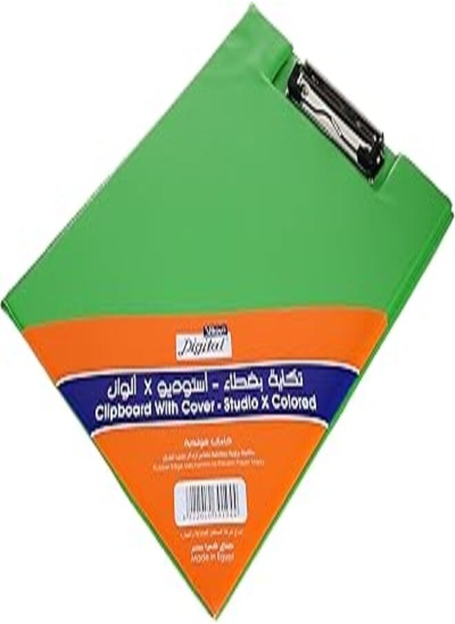 Digital Digital Studio A4 PVC Clipboard with Cover - Green 
