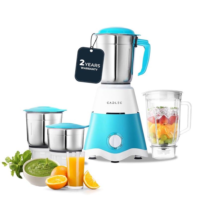 CADLEC MixSphere 4 Jar 750 Watt Mixer Grinder | Intelligent High-Power Motor | Juicer, Blender & Mixer | Advanced Safety Features | Multi-Function for Juicing & Blending | 2-Year Warranty - Image 1