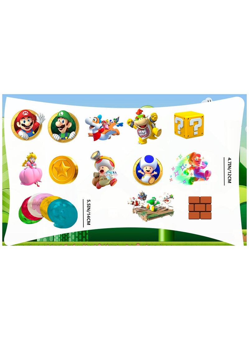 FRUITFUL PARTY Super Mario Hanging Swirls, 48pcs Super Mario Birthday Decorations Spiral, Super Mario Party Swirl Decorations - Image 3