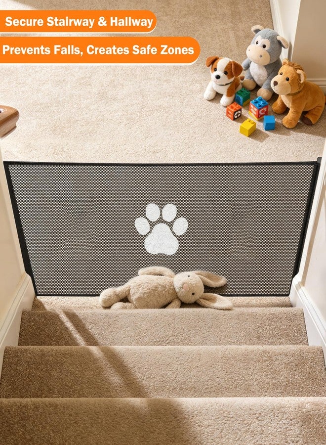 Nuvollo Retractable Mesh Pet Gate, Extra Tall 31'' Adjustable Width Up to 51/43 Inches for Doorways Stairs Hallways, Indoor Outdoor Dog Safety Barrier Net Panel (43'' Width) - Image 3