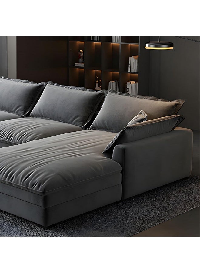 Zayn comforts Cushioned Back Leather Sectional Sofa Set â€“ Contemporary Comfort for Your Living Room (L Shape Sofa 3 Seater Sofa Chaise (Left)) - Image 3
