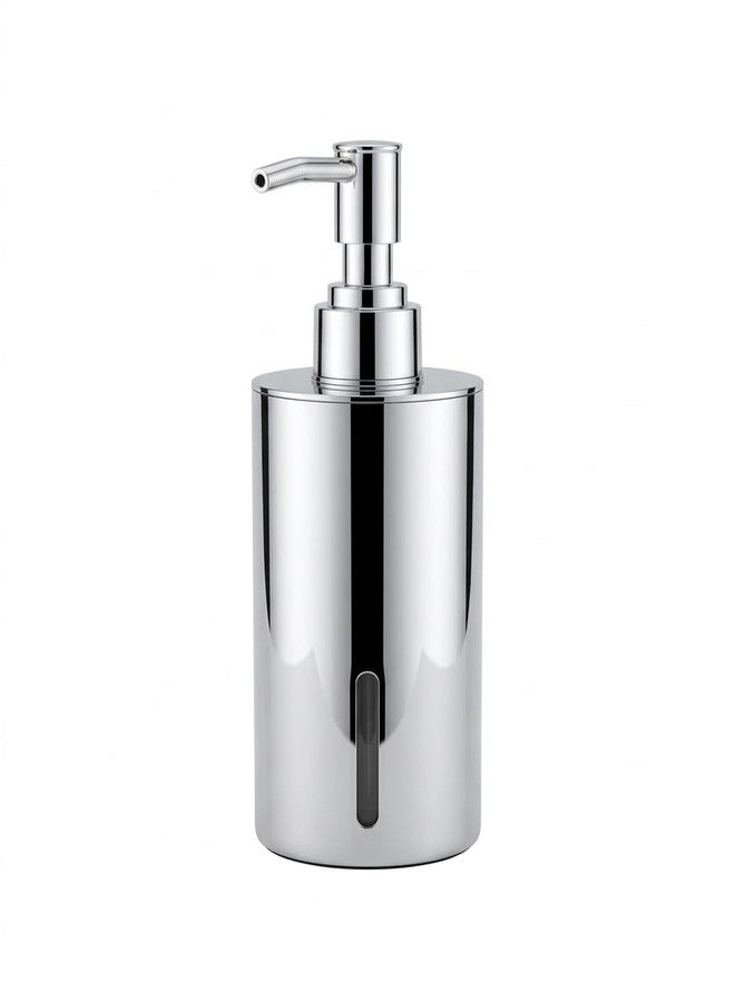 Nooks Wall-Mounted Stainless Steel Soap Dispenser with Pump, Chrome Finish, 230ml Capacity, 13 cm Height (1) - Image 3
