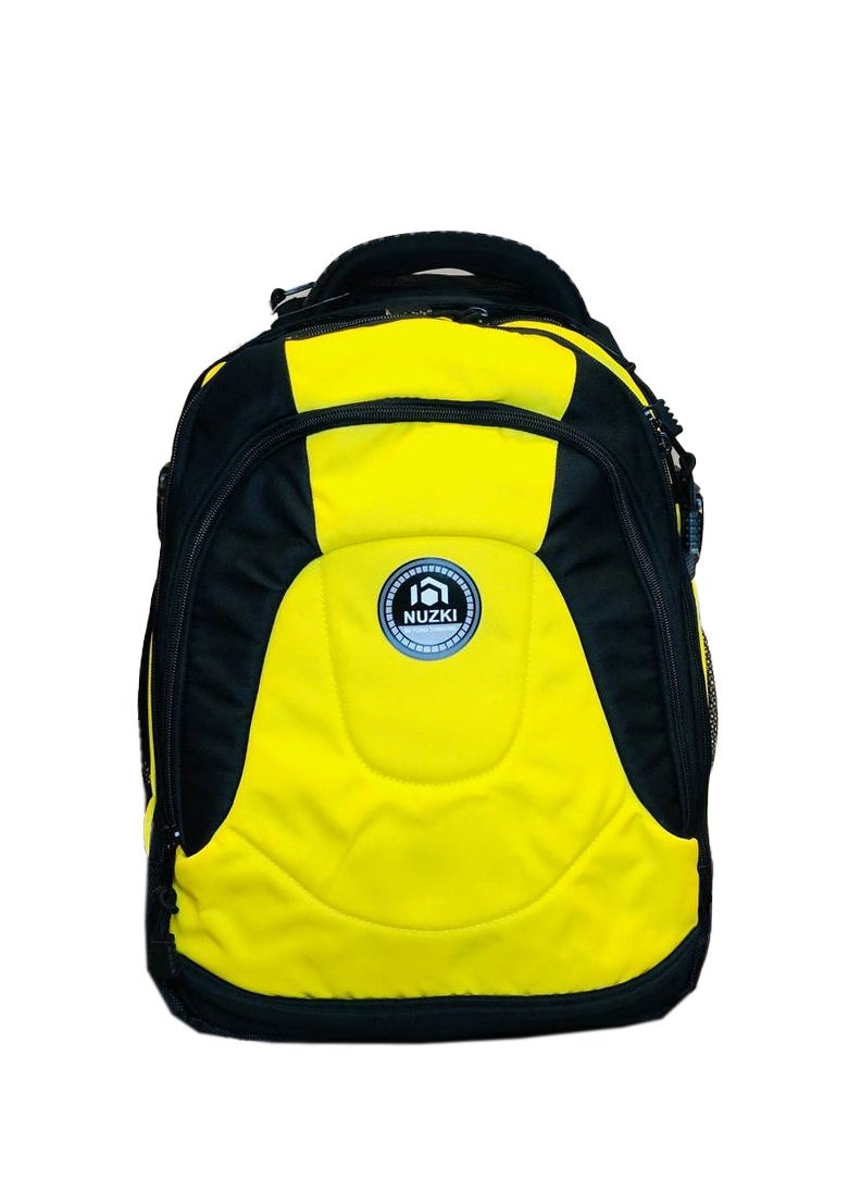nuzki - Trolley School Bag for Students - Multi-Functional Backpack with Wheels - Ideal School Bags for Girls and Boys - Travel-Friendly Trolley Luggage 17 inch - Image 1