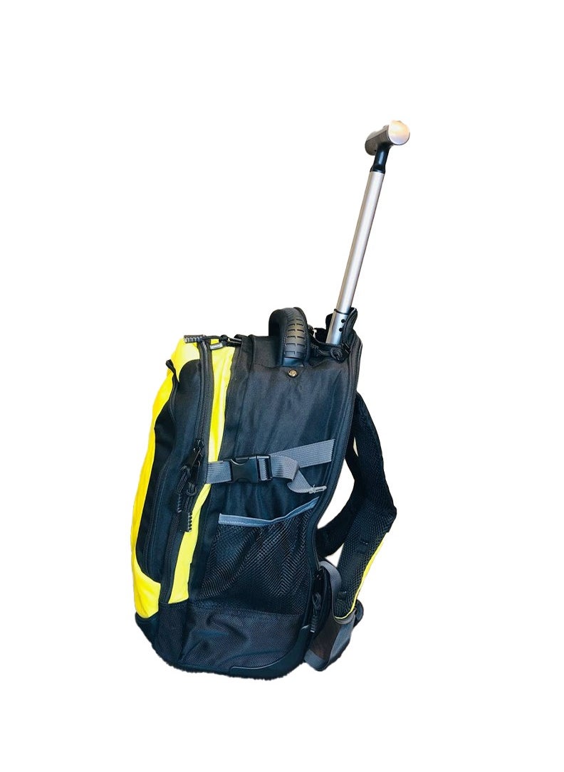 nuzki - Trolley School Bag for Students - Multi-Functional Backpack with Wheels - Ideal School Bags for Girls and Boys - Travel-Friendly Trolley Luggage 17 inch - Image 1