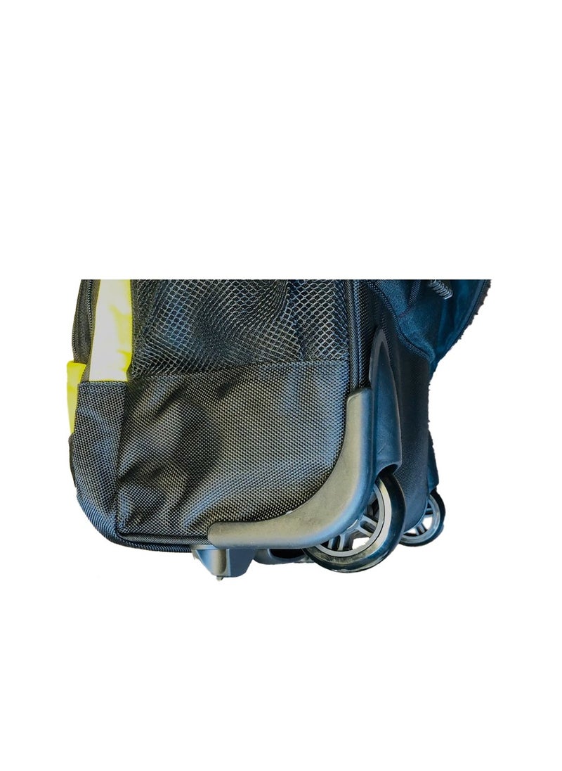 nuzki - Trolley School Bag for Students - Multi-Functional Backpack with Wheels - Ideal School Bags for Girls and Boys - Travel-Friendly Trolley Luggage 17 inch - Image 1