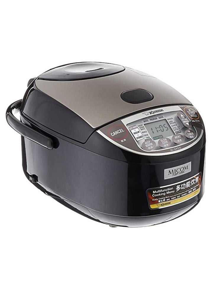 Zojirushi - Electronic Rice cooker/ warmer 1.0 ltr Metallic black - Image 1