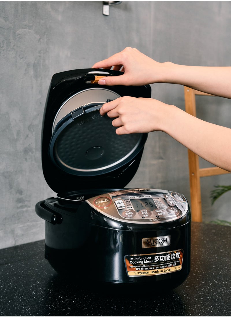 Zojirushi - Electronic Rice cooker/ warmer 1.0 ltr Metallic black - Image 1