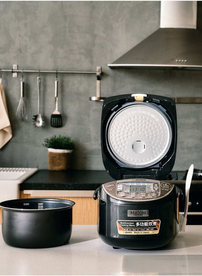 Zojirushi - Electronic Rice cooker/ warmer 1.0 ltr Metallic black - Image 1