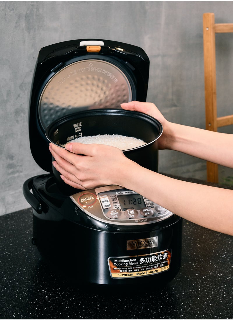 Zojirushi - Electronic Rice cooker/ warmer 1.0 ltr Metallic black - Image 1