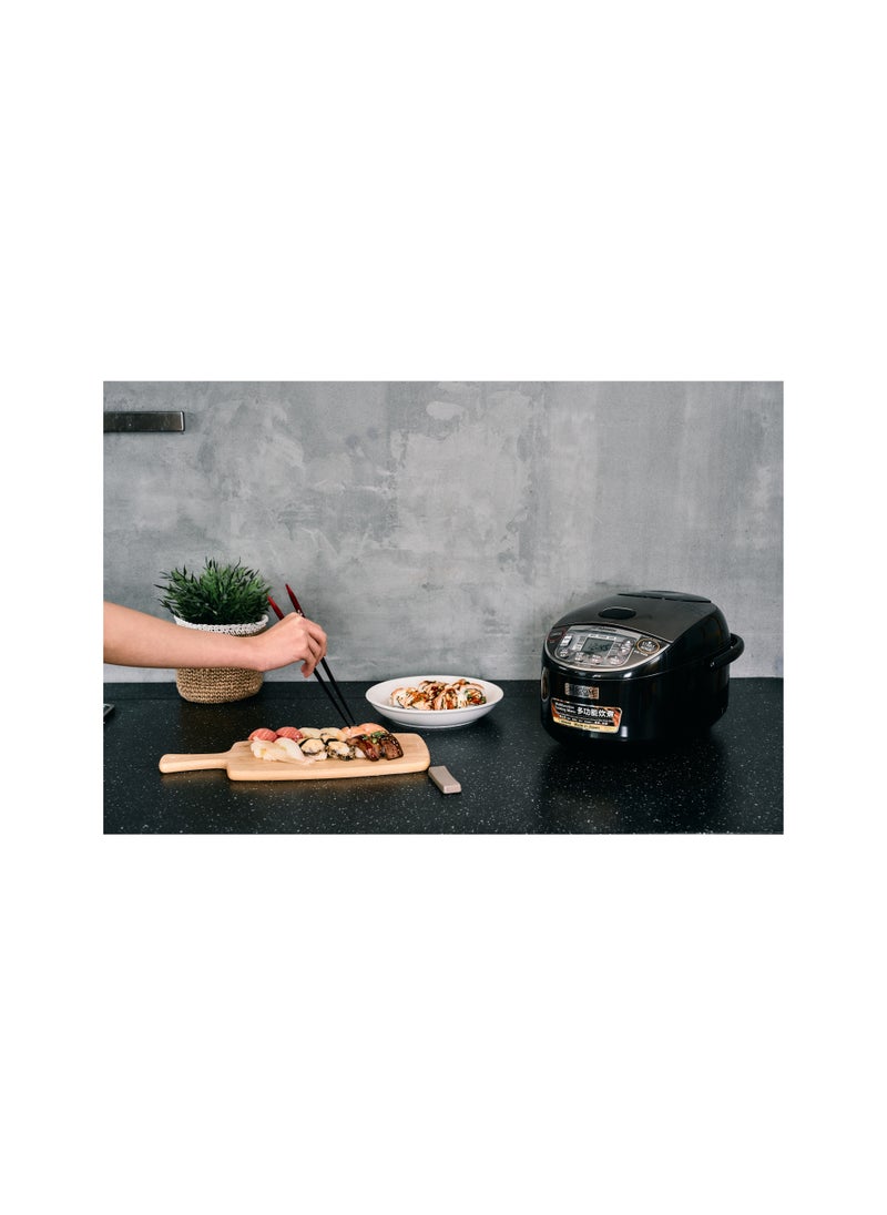 Zojirushi - Electronic Rice cooker/ warmer 1.0 ltr Metallic black - Image 1