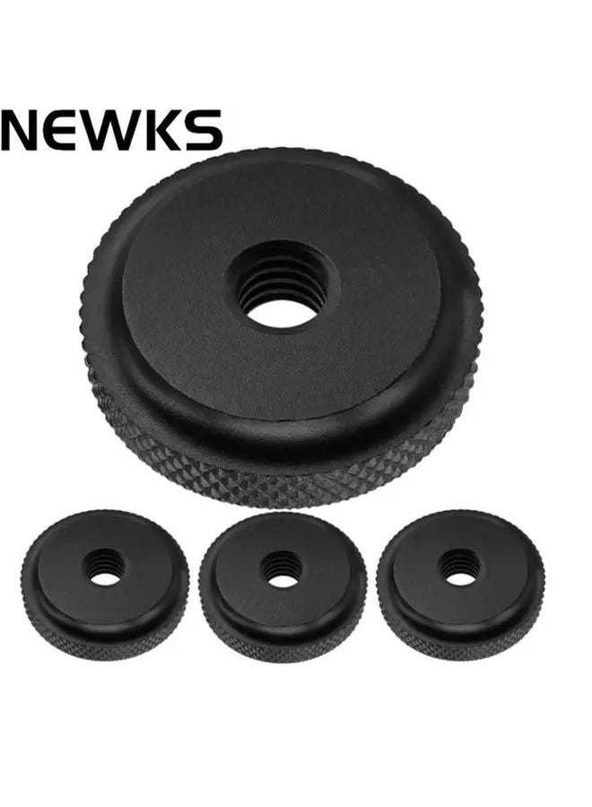 Black 4pcs Camera Hot Shoe Mount 1 4 Inch Nut Dual Thread Adapter for Gimbal Tripod - Image 1
