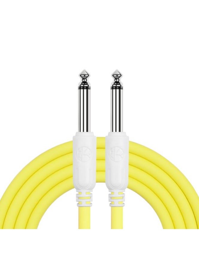 Generic 6M Guitar Cable – Dual Straight Plugs, Model IC-241, Macaron Colors, For Guitar & Bass  - Image 2