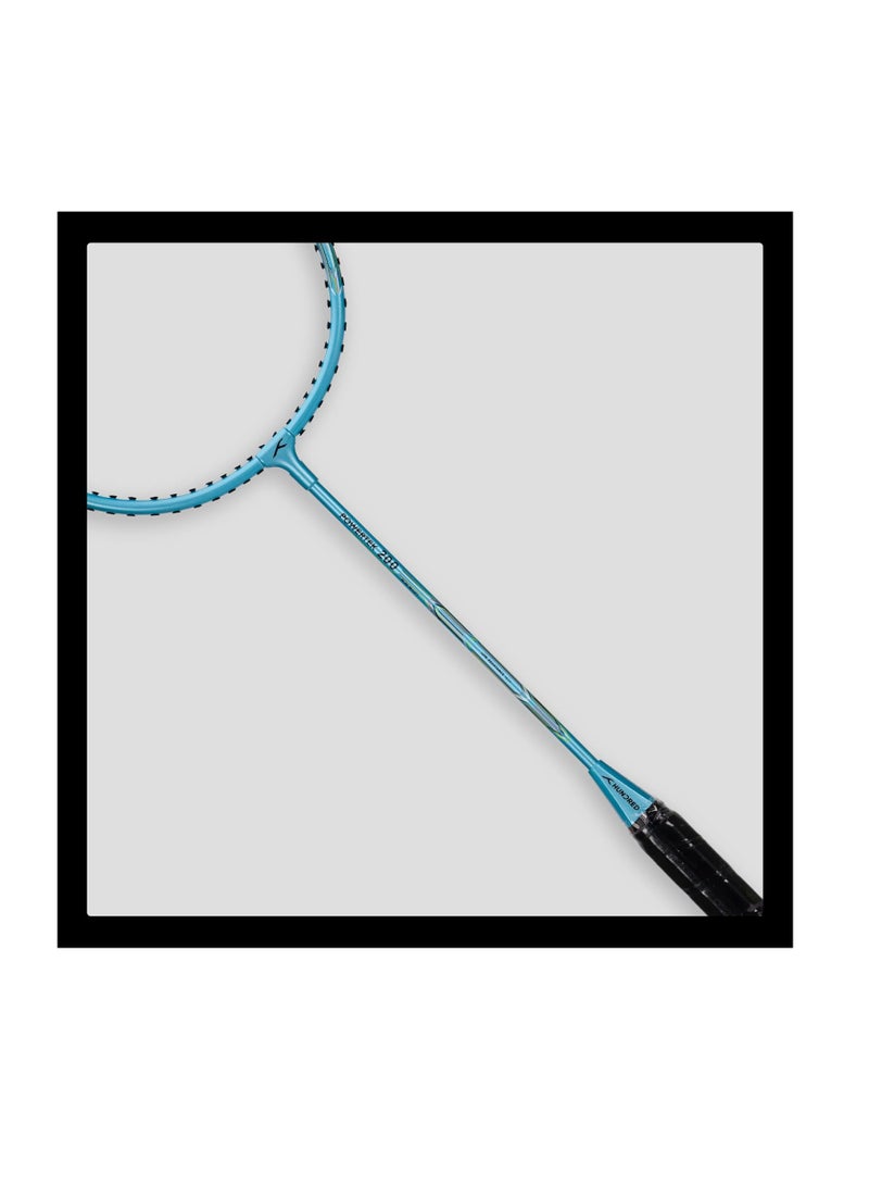 HUNDRED Powertek 200 PRO Badminton Racquet with Head Cover (Size: Standard, Grip Size:G5) | Strung | Material: Aluminium | For Intermediate Players | Weight: 95 grams | Maximum String Tension - 18-20lbs - Image 5