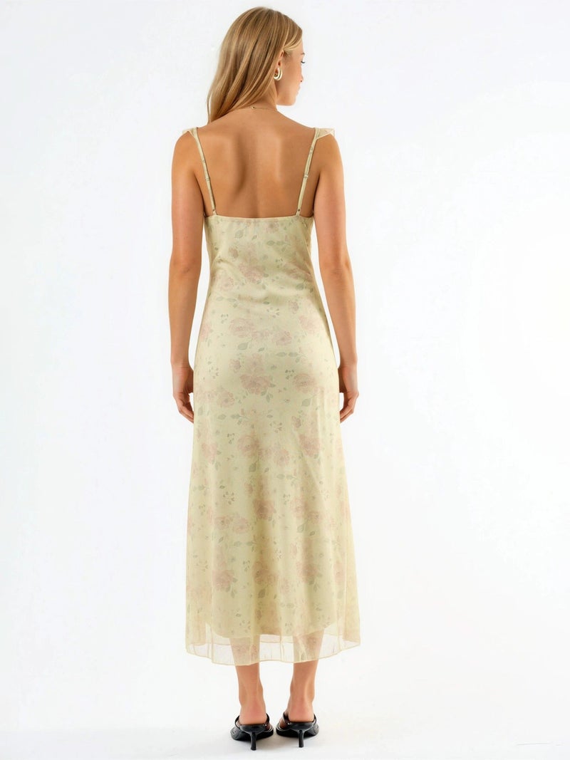HICCUP Floral V-Neck Midi Dress - Image 4