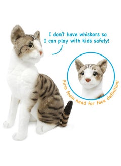 فياهارت دمية محشوة على شكل قطة أمريكية قصيرة الشعر من إنتاج Tigerhart Toys مقاس 14 بوصة  - Image 5