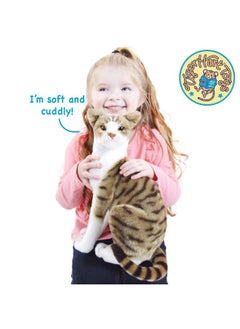 فياهارت دمية محشوة على شكل قطة أمريكية قصيرة الشعر من إنتاج Tigerhart Toys مقاس 14 بوصة  - Image 2