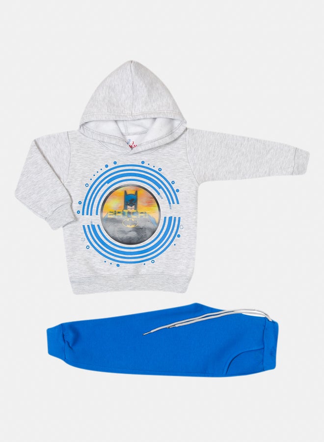 جوكي بيجاما شتوي أولادي مبطن فليس Bat Man 3D بطبعة