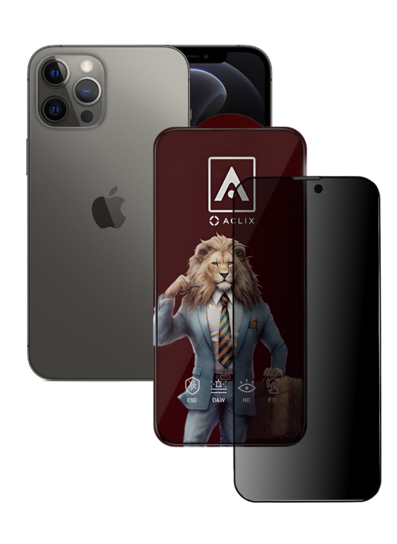 ACLIX Antistatic ESD Dustproof Premium Quality High Definition Tempered Glass Screen Protector Designed For  iPhone 12 Pro - Image 1